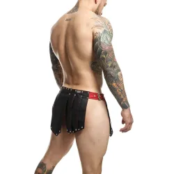 MOB Eroticwear Jupe homme Sm Roman Skirt Noire-Rouge